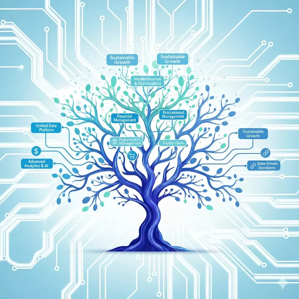 Oracle dashboard displaying data management tools and enterprise software features